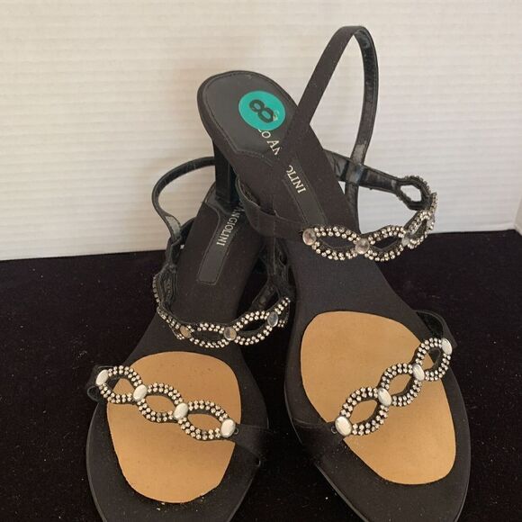 Enzo Angiolini Eaadam Slingback and Rhinestone Sandals Size 8 - Picture 1 of 5